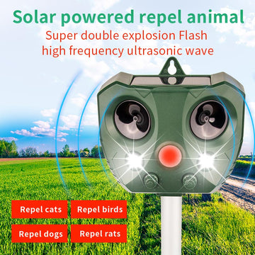 2024 Solar Ultrasonic Animal Repeller